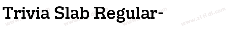 Trivia Slab Regular字体转换